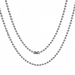 Collier N°02 chaîne boule 304 acier inoxydable de 60 cm -2mm