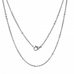 Collier N°06-01 en acier inoxydable maille forçat de 45.5 cm