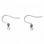 Support Boucle d'oreille Hameçon Acier Inoxydable N°01 X 1 Paire