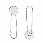 Support broche epingle cabochon rond 20 mm x 1 pièce
