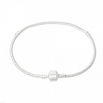 Bracelet Européen Clip 23cm fermoir Lisse