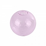 1 Boule en verre ronde de 20mm Rose à remplir