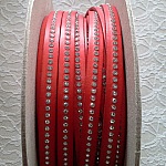 Cuir B-Corail de 10 mm Strass Swarovski par 20 cm