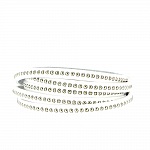Cuir Bille Blanc de 06 mm avec chaînette bille nickel free par 20 cm