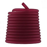 1 mètre cordon Pvc Creux 6,5 mm Fushia Foncé