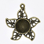 1 support cabochon 12 mm N°08 Bronze