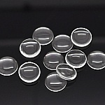 Cabochon Rond 10 mm en verre loupe transparent N°02