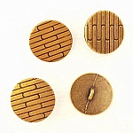 Bouton Doré N°17 de 21 mm Rond