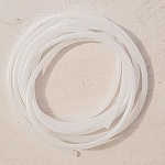 1 mètre de cordon pvc creux de 2 mm Blanc.