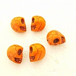 Lot 01 Têtes de mort en Howlite teintés 18 mm