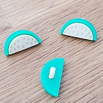 Bouton fantaisie à motifs pour enfants pastèque N° 02 blanc