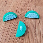 Bouton fantaisie à motifs pour enfants pastèque N° 11 bleu moyen