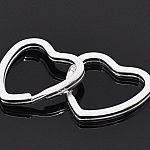 Anneau porte clés forme coeur 31 x 31 mm