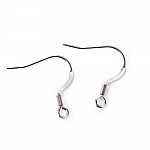 Support Boucle d'oreille Hameçon Acier Inoxydable N°06 x 5 paires