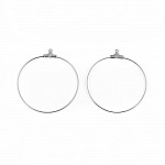 Support Boucle d'oreille Créole en Acier Inoxydable N°01 x 5 paires