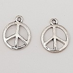 Breloque Peace & Love N°03 Argent x 10 pièces