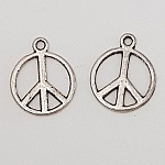 Breloque Peace & Love N°04 Argent x 10 pièces