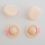 Breloque Chapeau N°08 Beige Rosé