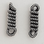 Breloque Barre 2 anneaux N°04 Argent 