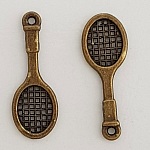 Breloque Raquette de Tennis Sport N°04 Bronze