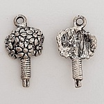Breloque Fleur Métal N°009 Argent