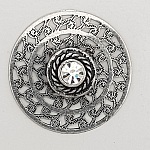 Breloque Fleur Métal N°060 Argent