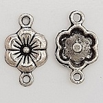 Breloque Fleur Métal N°068 Argent