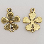 Breloque Fleur Métal N°073 Doré 