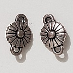 Breloque Fleur Métal N°093 Argent