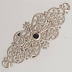 Breloque Fleur Métal N°098 Estampe Argent