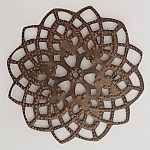 Breloque Fleur Métal N°101 Estampe Bronze