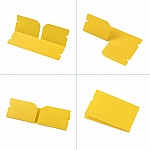 Organisateur de clip de rangement en plastique Jaune