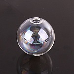 1 Boule en verre ronde à remplir de 25mm AB Transparent