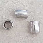 Perle passant tube Argent N°03