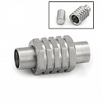 Fermoir aimanté Inoxydable 05 mm Argent N°01