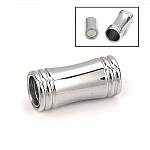 Fermoir aimanté Inoxydable 06 mm Argent N°03