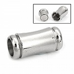 Fermoir aimanté Inoxydable 06 mm Argent N°04