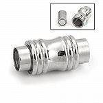 Fermoir aimanté Inoxydable 06 mm Argent N°05