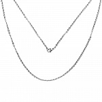 Collier N°06-03 en acier inoxydable maille forçat de 50 cm