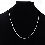 Collier N°06-04 en acier inoxydable maille forçat de 45 cm