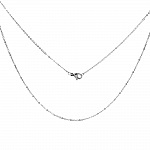 Collier N°06-00 en acier inoxydable maille forçat de 46 cm