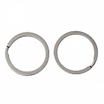 Anneau porte clés x 4 forme rond Acier Inoxydable 30 mm