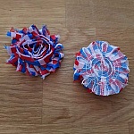 Fleur Tissus effilochée Fantaisie N°48