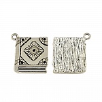 Breloque Pendentif Livre Motif losange au centre N°03