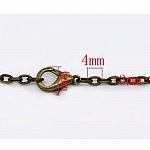 Collier Bronze maille forçat de 45.7 cm