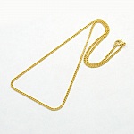 Collier N°14 en acier inoxydable 50 cm Doré