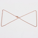 Collier N°15 en acier inoxydable 45 cm Doré Rosé