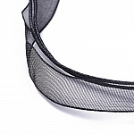 10 Colliers ruban organza et cordon enduit ciré noir