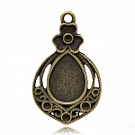 Support Cabochon Goutte N°02 Bronze