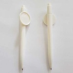 Stylo blanc avec support cabochon 25 mm